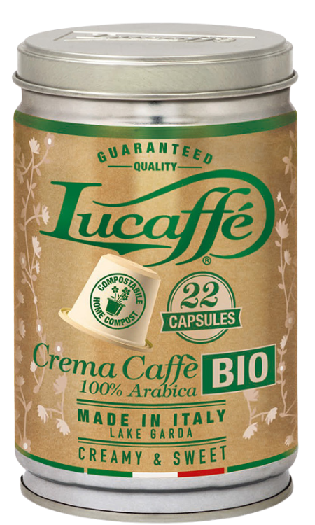 Cápsulas Lucaffè Crema Caffè Bio - compatibles con Nespresso®