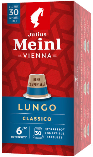 Cápsulas Julius Meinl Lungo Classico - compatibles con Nespresso®*