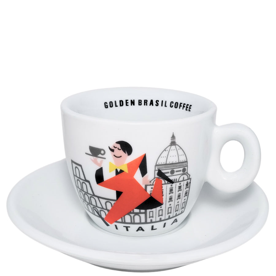 Golden Brasil Taza para Capuchino