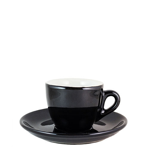 Dickwandige Espressotasse | Schwarz & Weiß