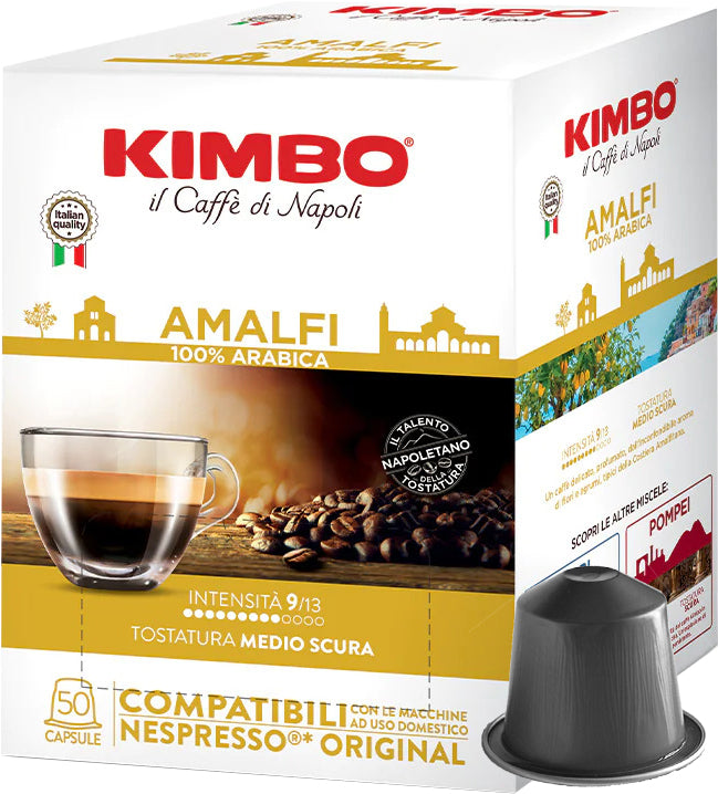 Cápsulas Kimbo AMALFI - compatibles con Nespresso®