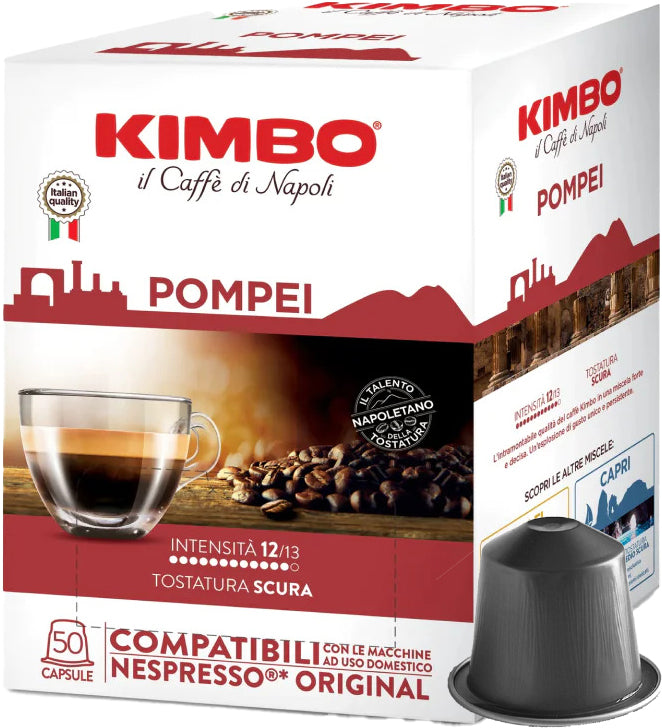Cápsulas Kimbo Pompei - compatibles con Nespresso®