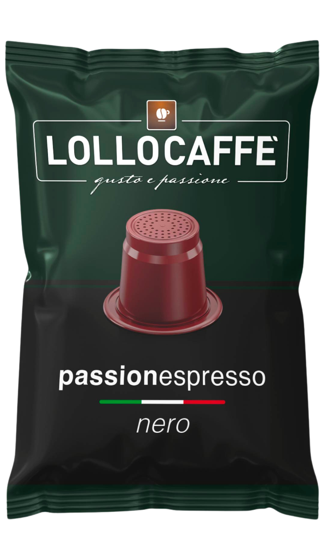 Cápsulas compatibles con Lollo Caffe Nero Nespresso® *
