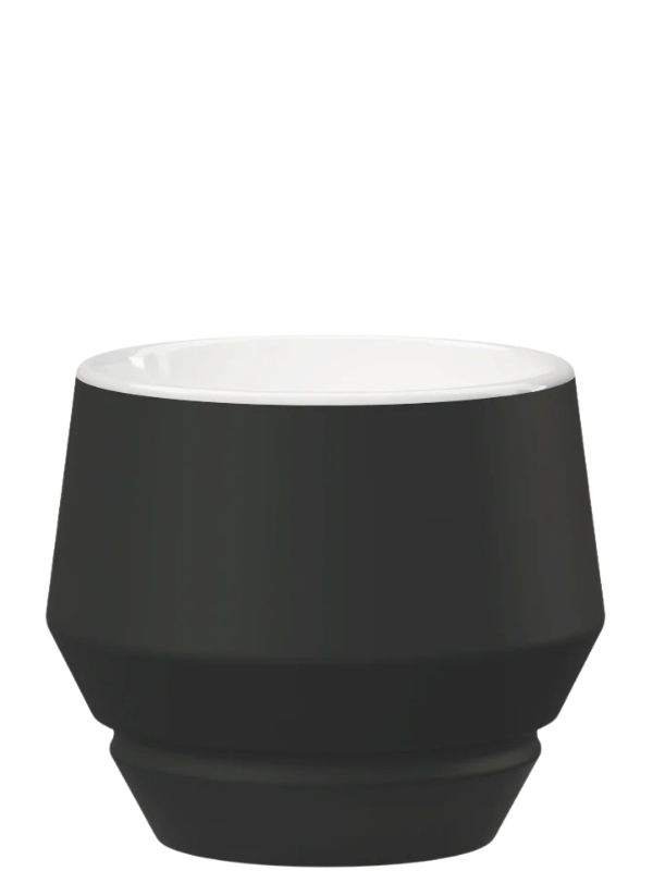 Maniko Cappuccinotasse Schwarz matt