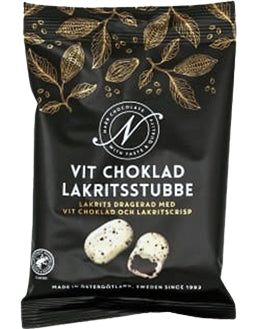 Narr Lakritsstubbe con Chocolate Blanco