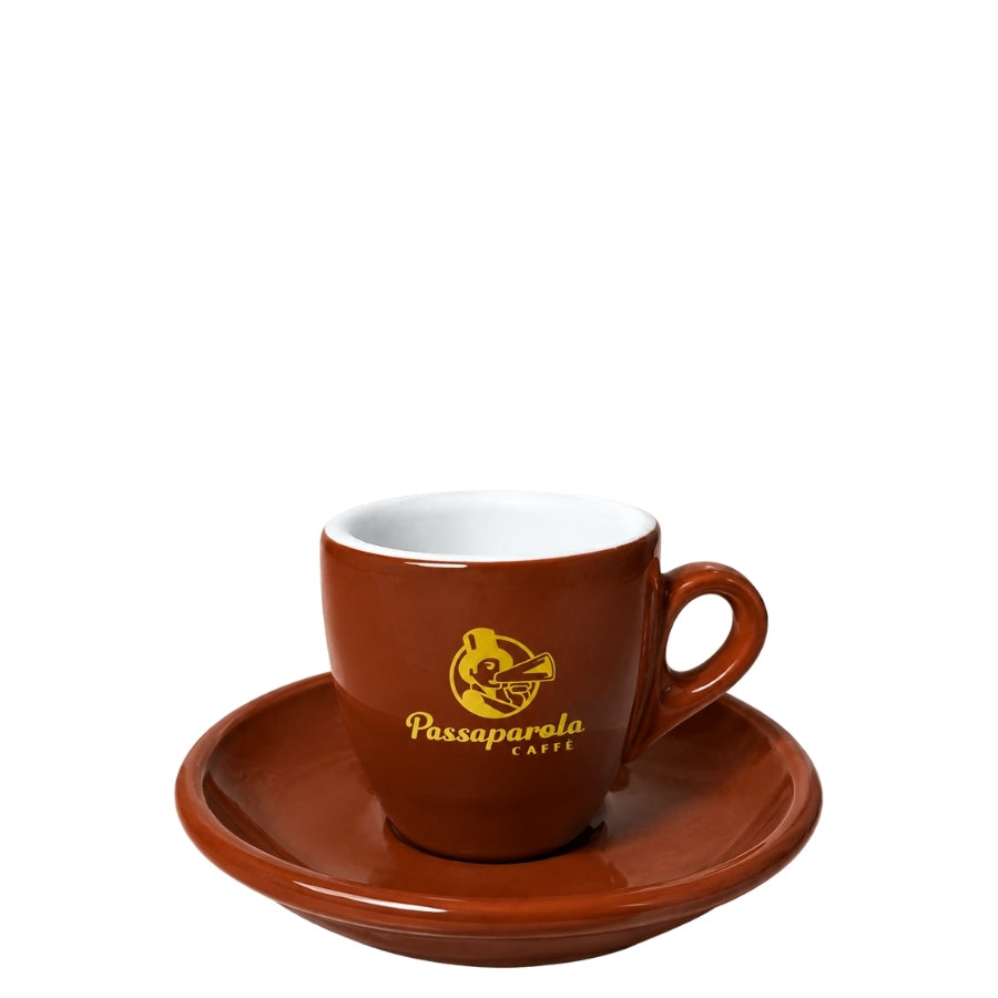 Dickwandige Espressotasse von Passaparola in Braun