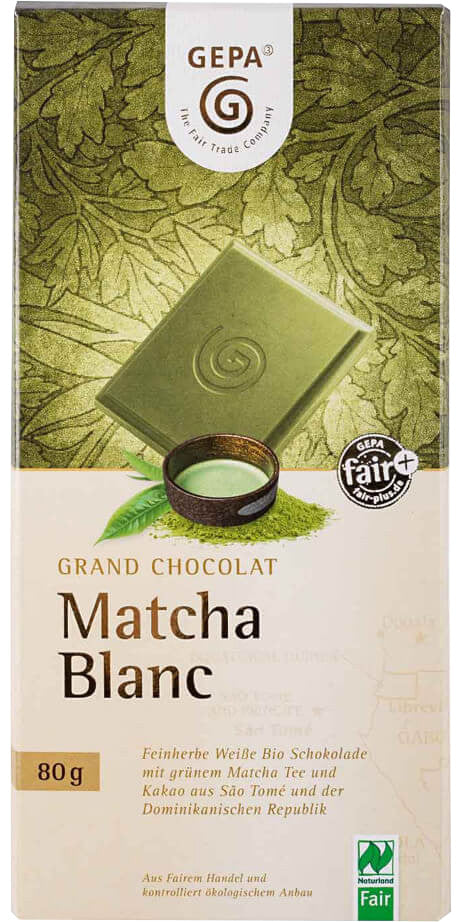 GEPA Bio Chocolate Matcha Blanc