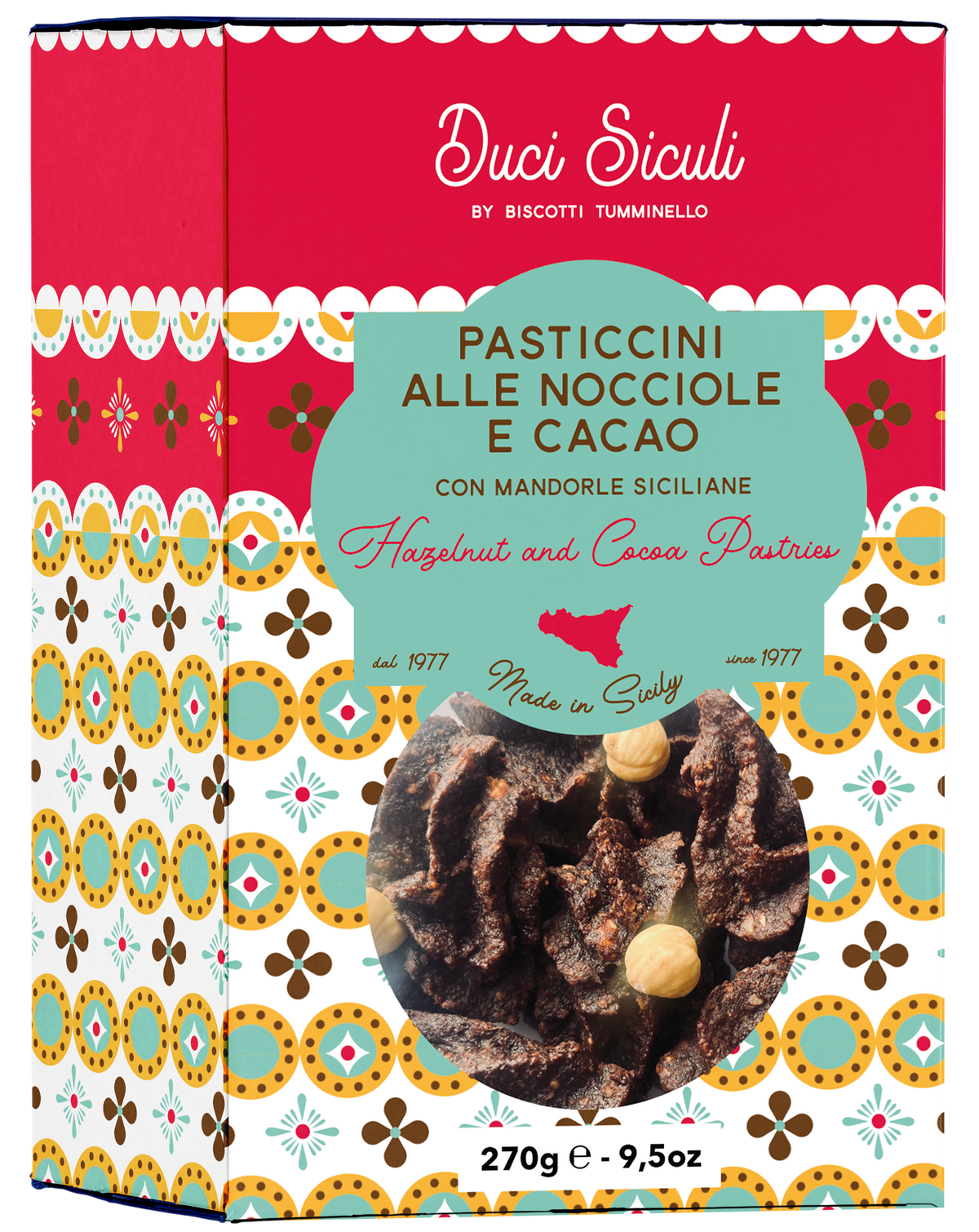 Tumminello Pasticcini con Avellanas y Cacao