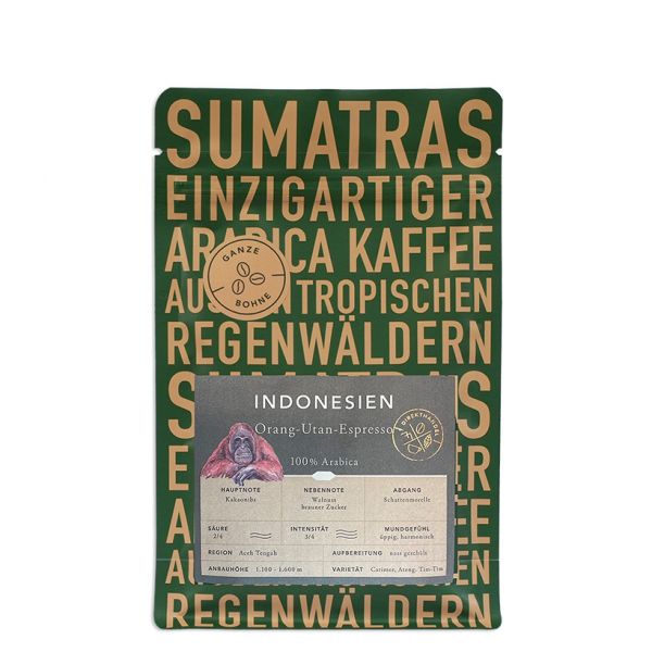 Speicherstadt Kaffee Orang Utan Sumatra 250g