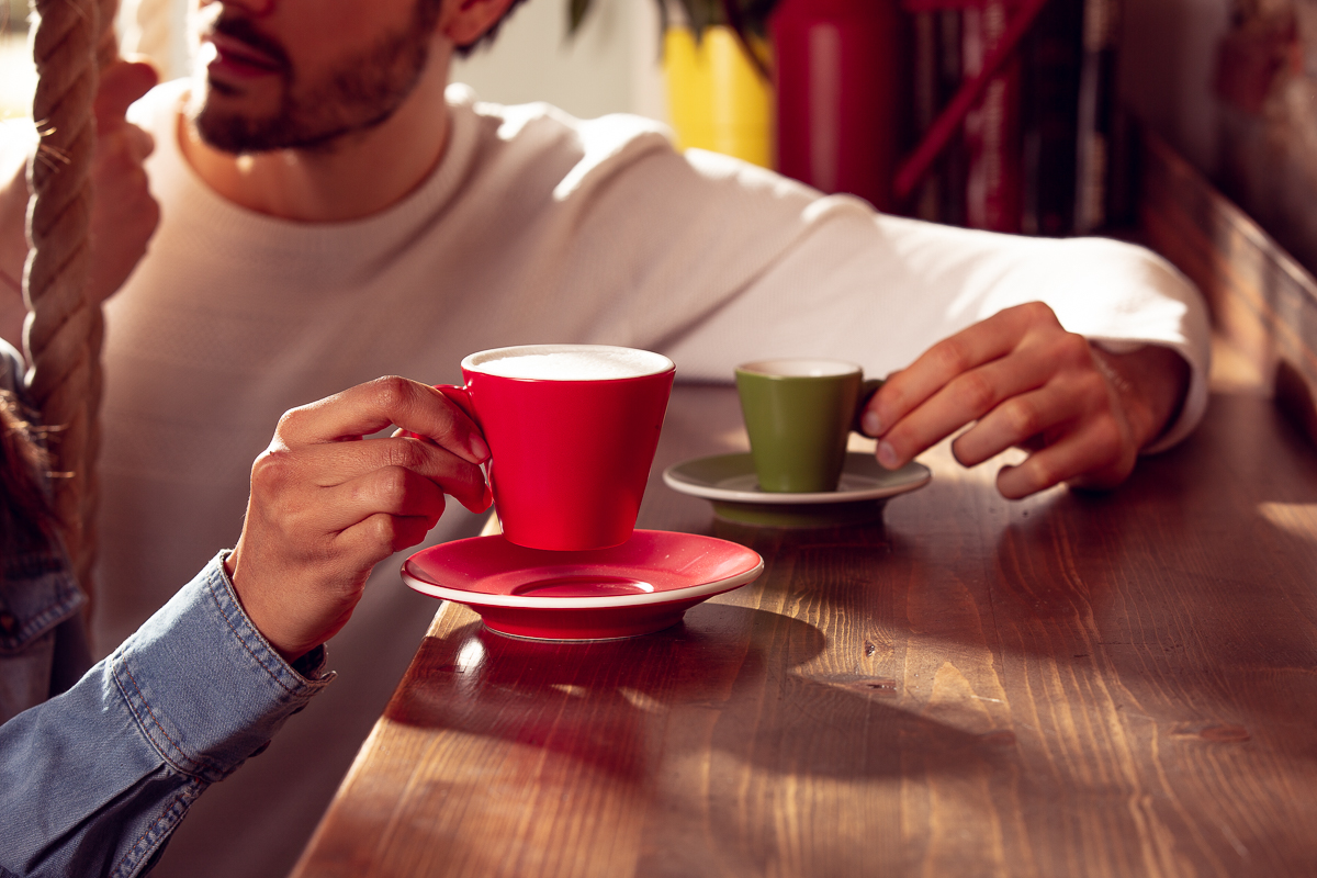 taza de café de vidrio de impresión de diseño de logotipo en taza de vidrio  de café capuchino Fabricante