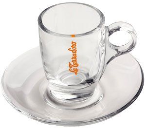 La Tazza d'oro Espresso Tasse aus Glas