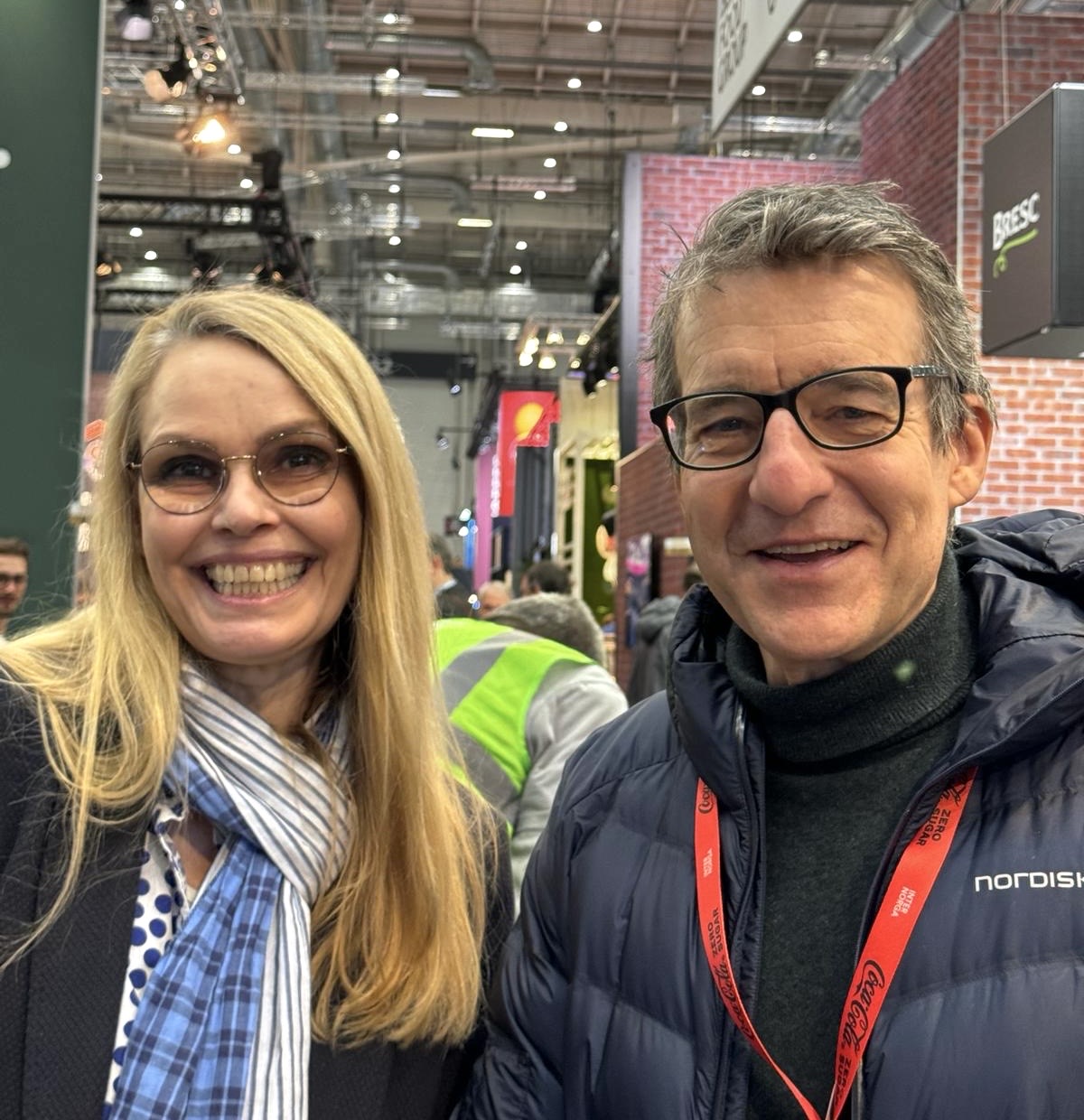 Anne Duhre from Espresso International and Felix Ahlers von Solino Anne Duhre and Felix Ahlers