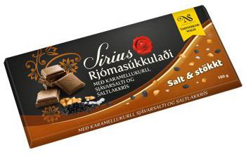 Noi Sirius Barra de Chocolate con Caramelo, Regaliz salado y Sal Marina