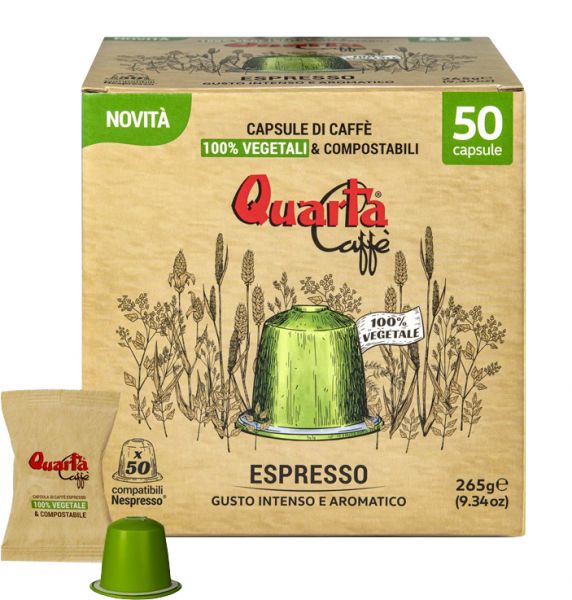 Quarta Caffè Espresso - Cápsulas compostables
