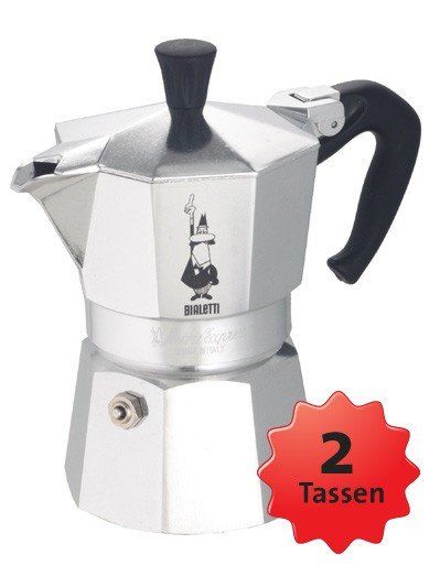 Bialetti Cafetera Moka 2 Tazas