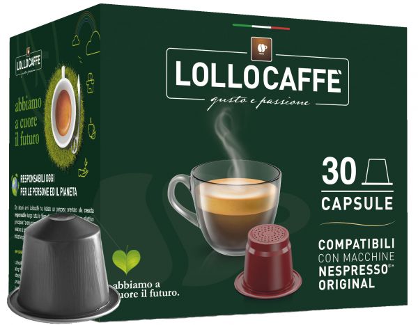Lollo Caffè Cápsulas Nero compatibles con Nespresso®*