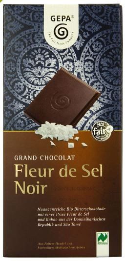 GEPA BIO Chocalte Fleur de Sel Noir