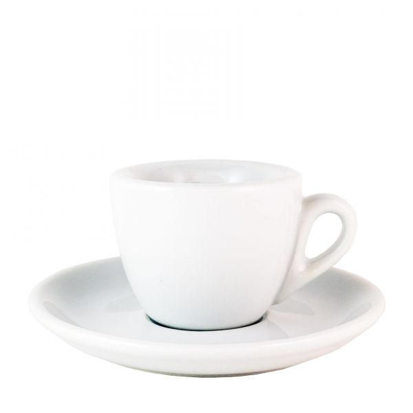 Taza para Espresso de Color Blanco - Pared Gruesa