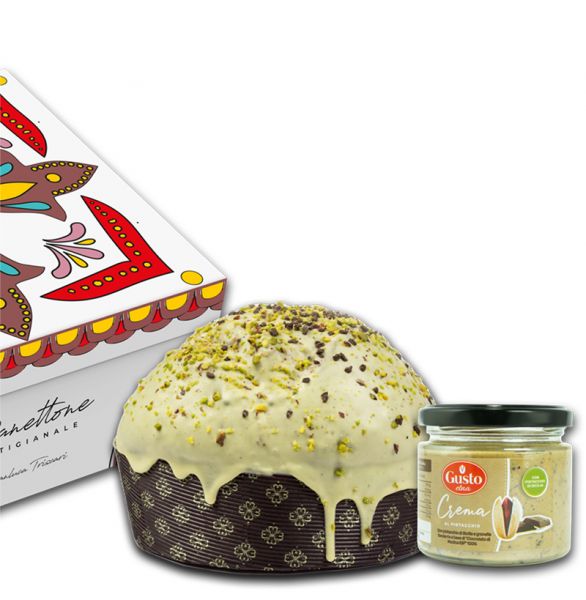 Gusto Etna Panettone de Pistacho y Chocolate
