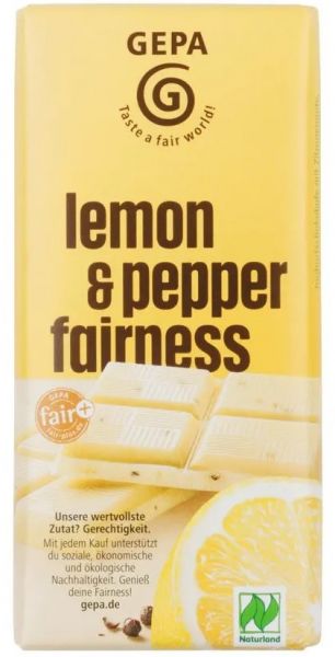 GEPA BIO | Chocolate con Limón y Pimienta