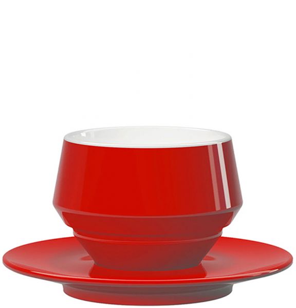 Maniko Taza de Café con Leche - Roja